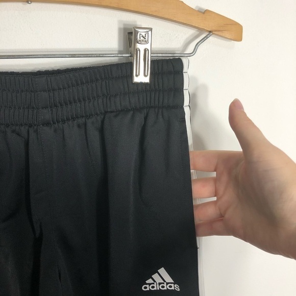 Adidas Boys Long Black Pants Sz Medium - Picture 4 of 8